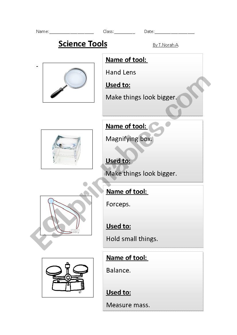 Measuring tools 2 - Definitions