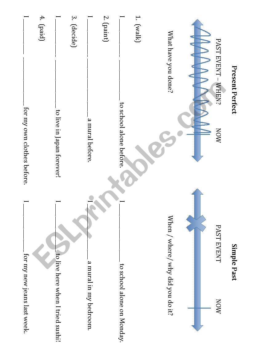 Present Perfect vs Simple Past Practice