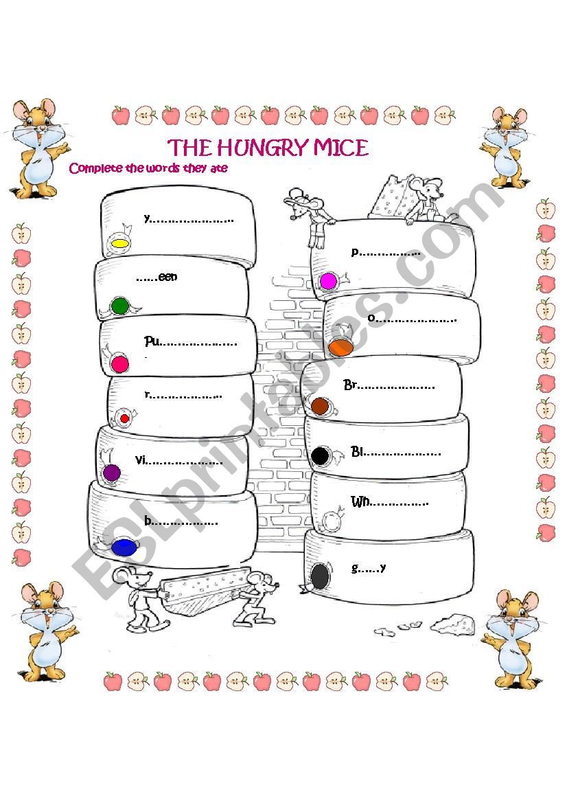 The hungry mice worksheet