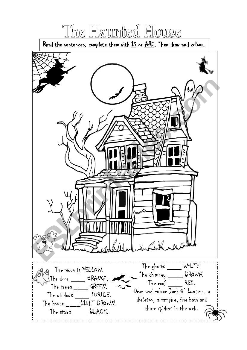 Halloween activity worksheet