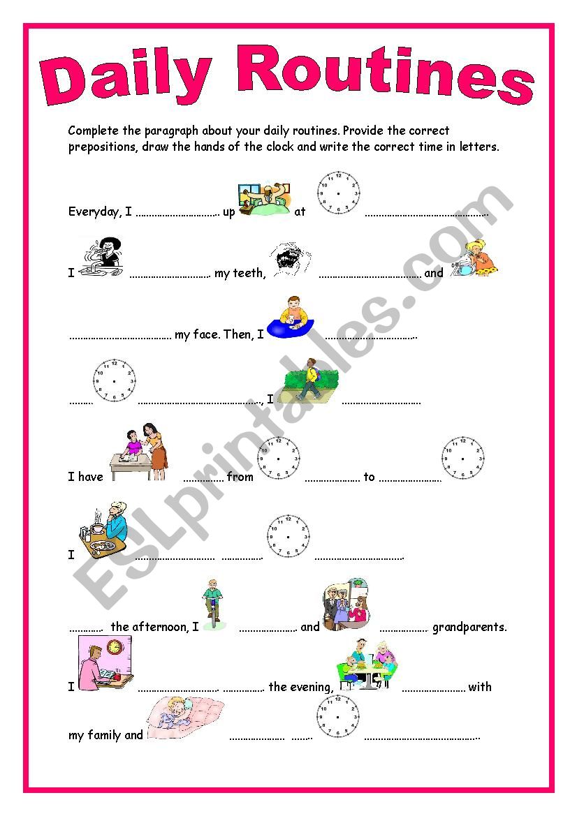 7th form module 1 section 4 how do you spend your day? group session