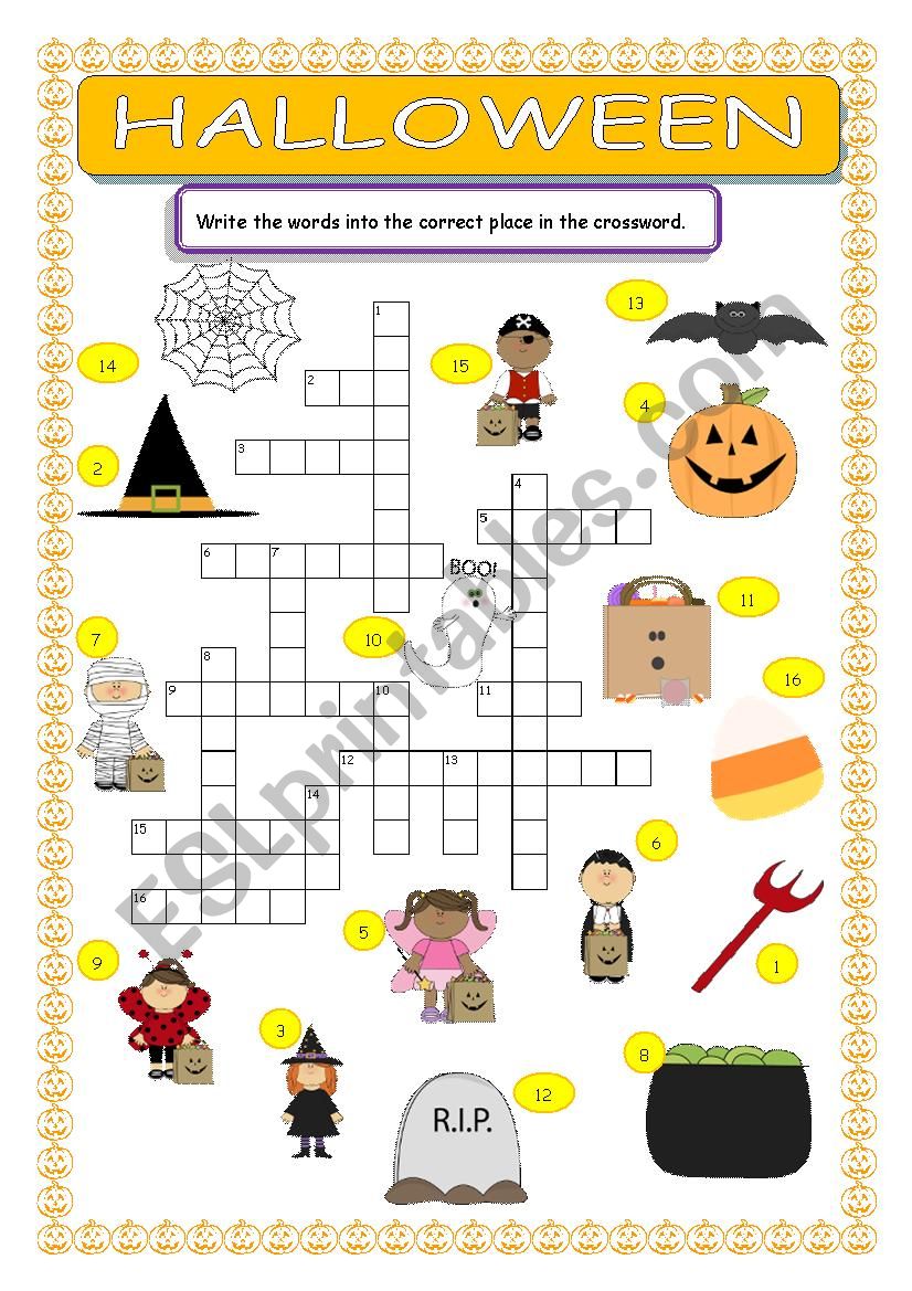 Halloween worksheet