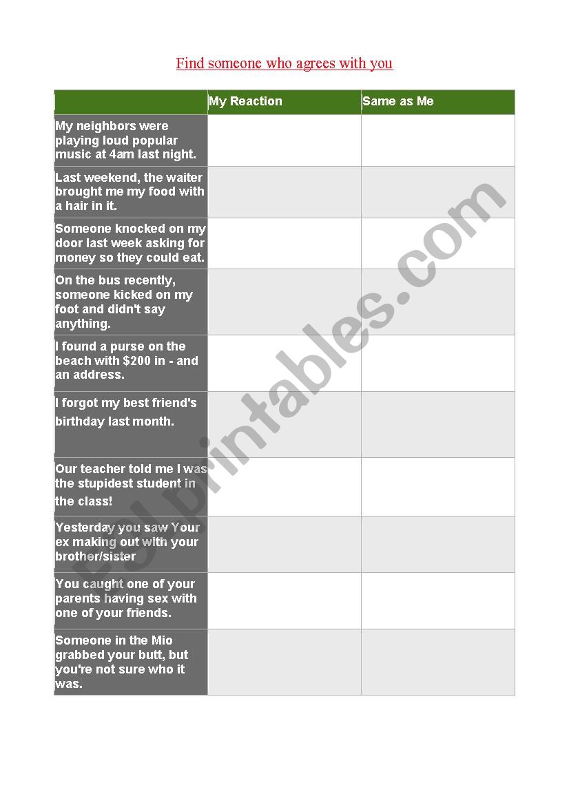 Mr. worksheet