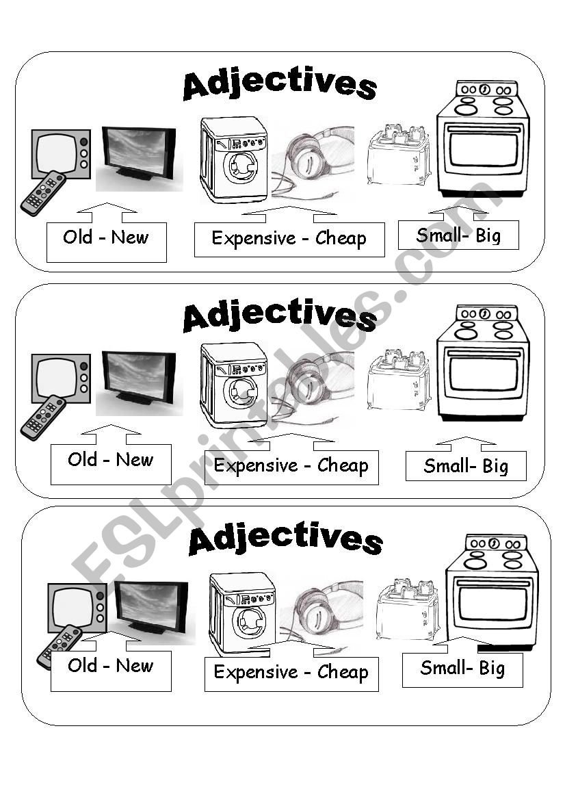 Adjectives ESL Worksheet By Teacher Of English