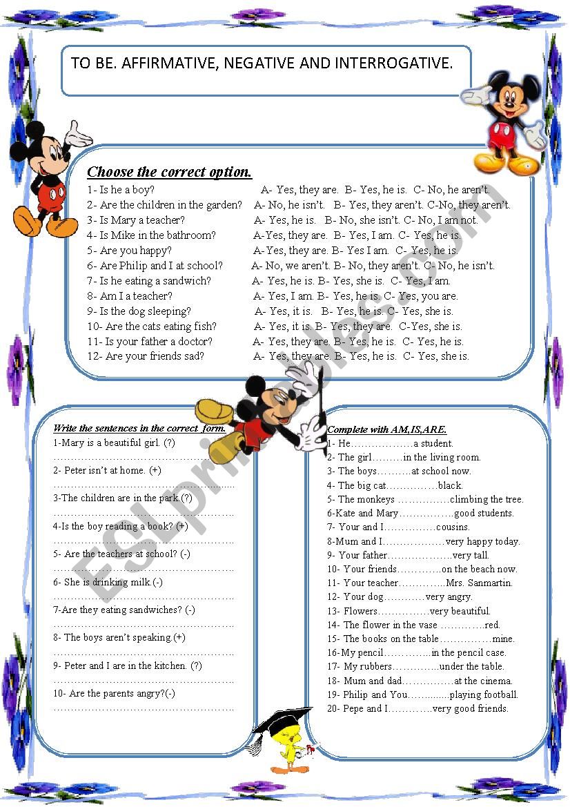 to-be-affirmative-negative-and-interrogative-esl-worksheet-by-montseteacher