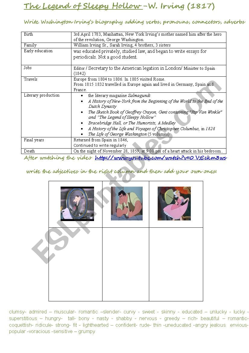 the-legend-of-sleepy-hollow-esl-worksheet-by-mari3lla