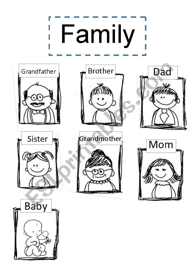 My family worksheet