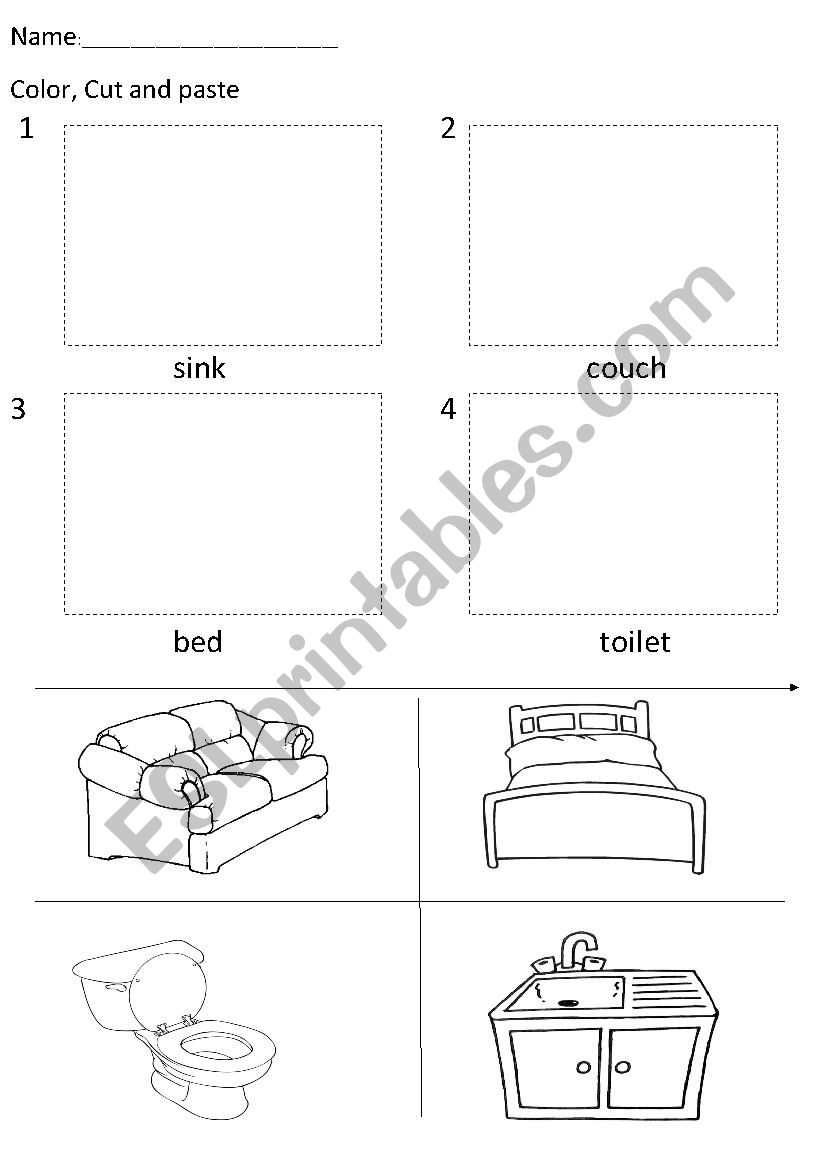 the house worksheet