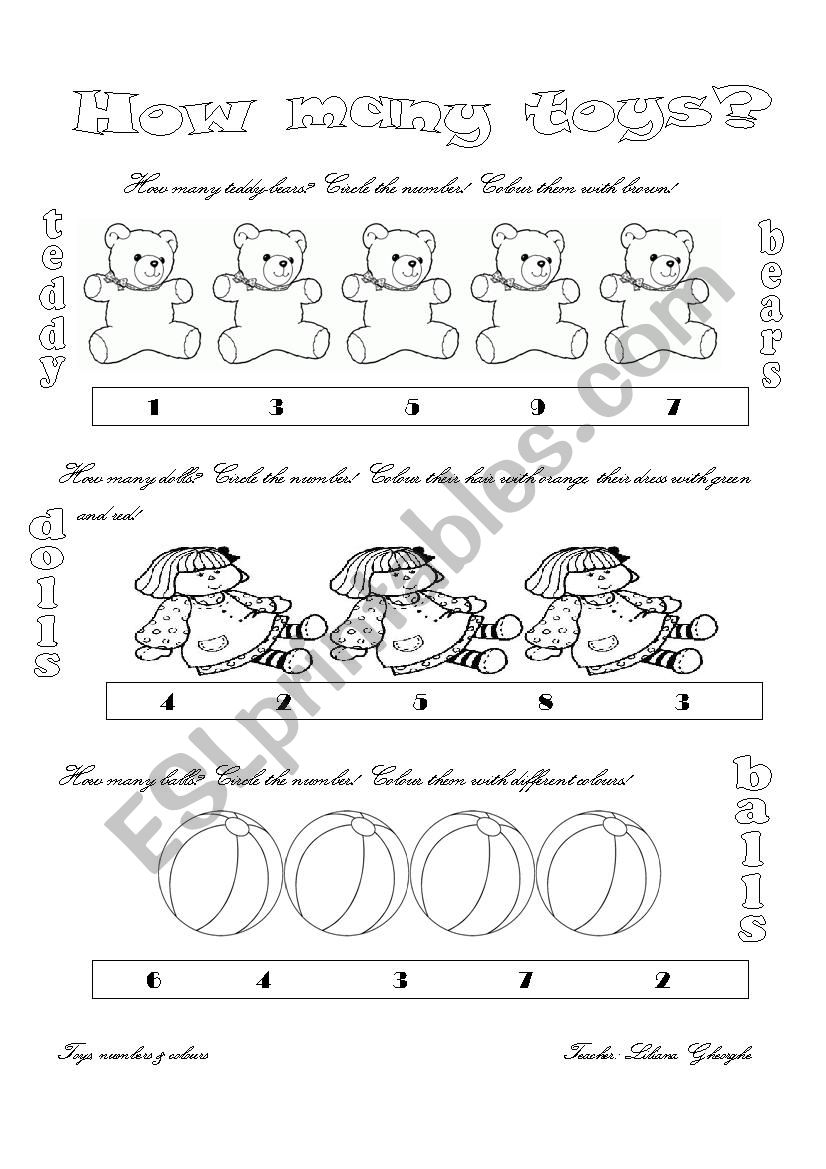 how many toys worksheet