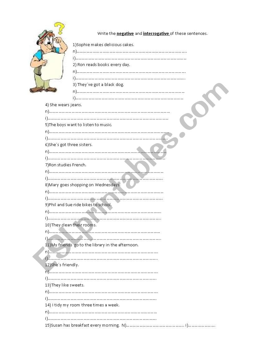 revision worksheet