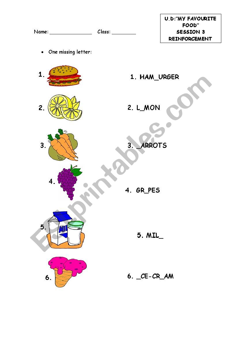 one missing letter worksheet