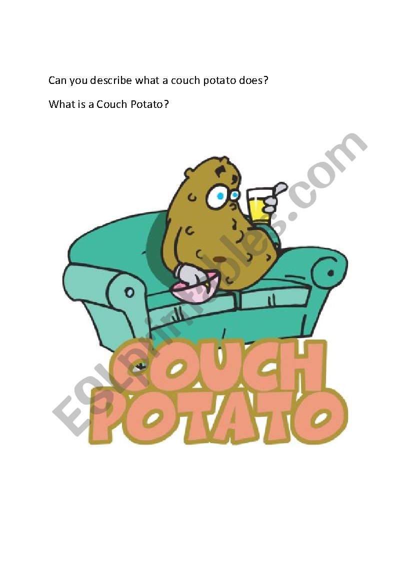 Coach Potato worksheet