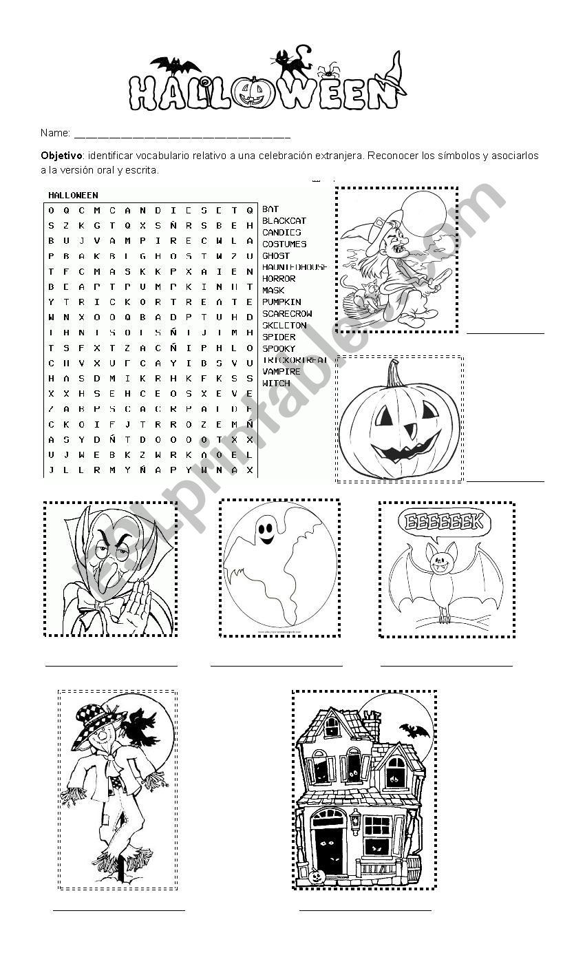 Halloween  worksheet