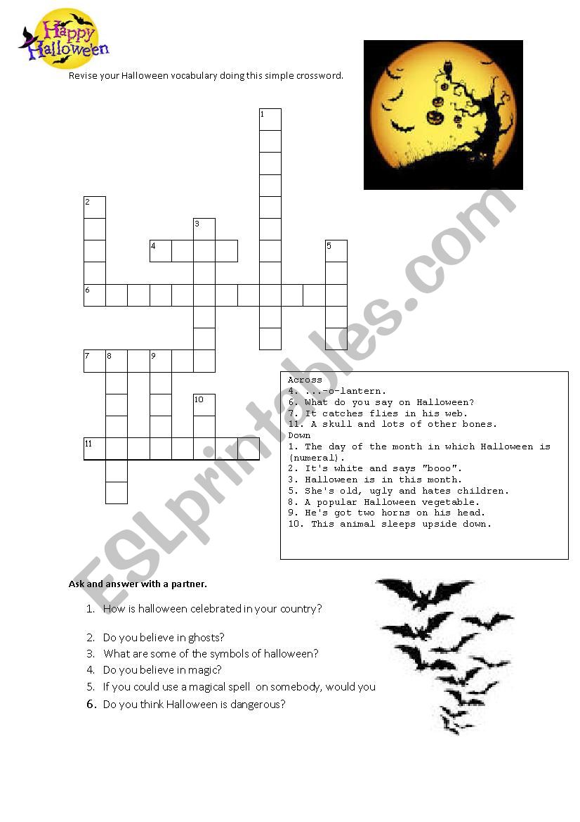 Halloween  worksheet