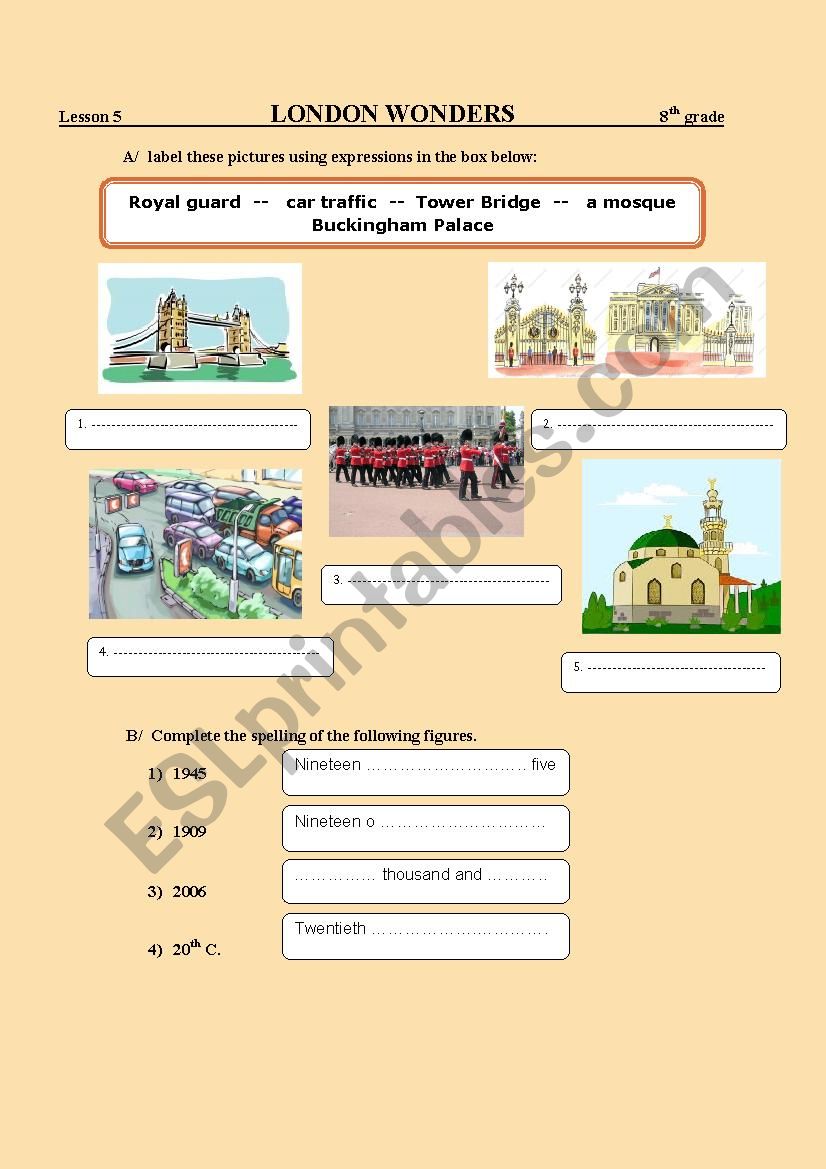 London wonders ( 8th gradeTunisian students)