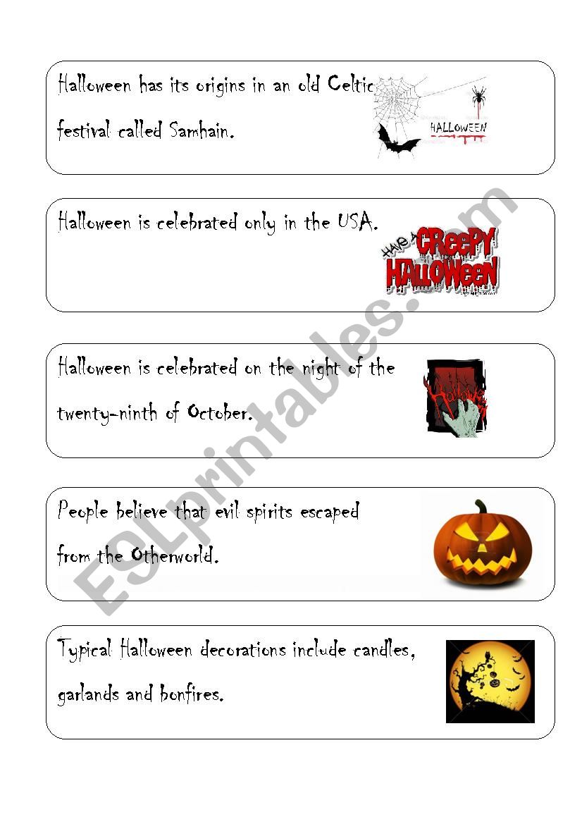 Halloween Cards worksheet