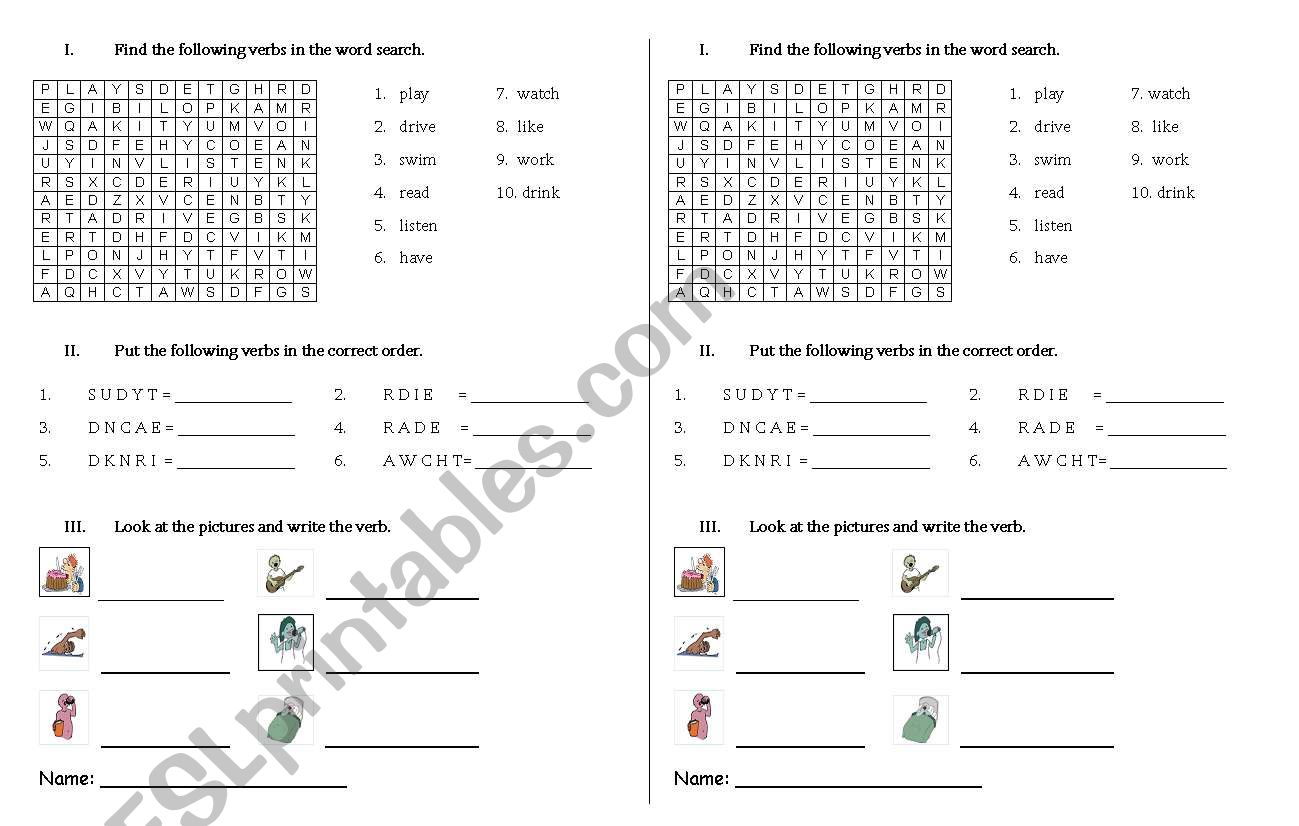 funny activity worksheet