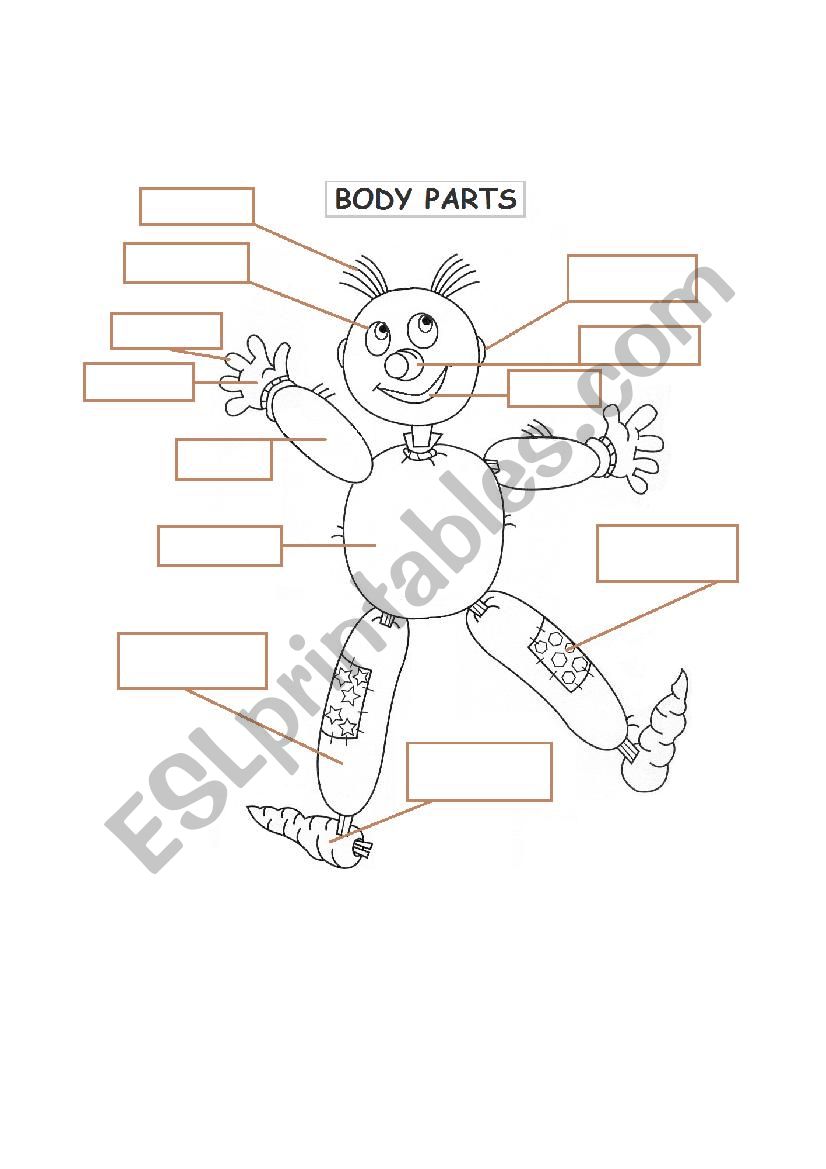 Body Parts worksheet