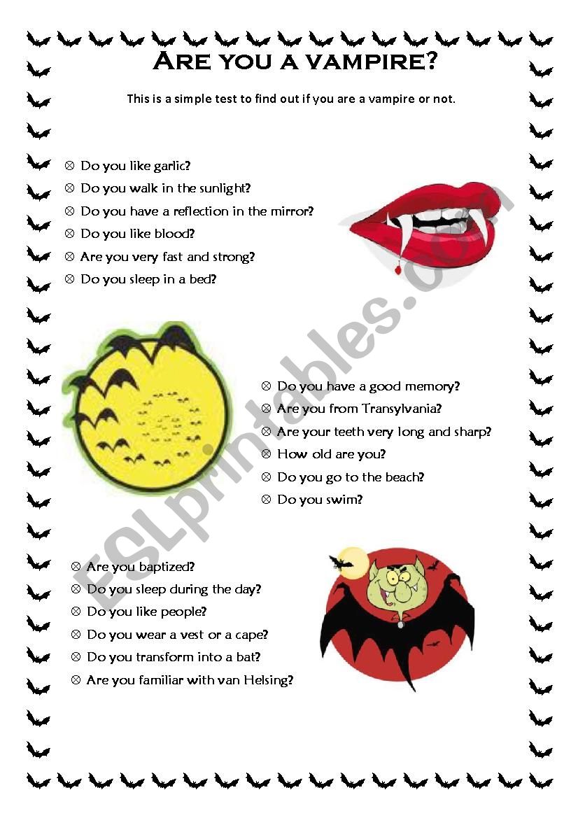 Halloween test 2/2 worksheet