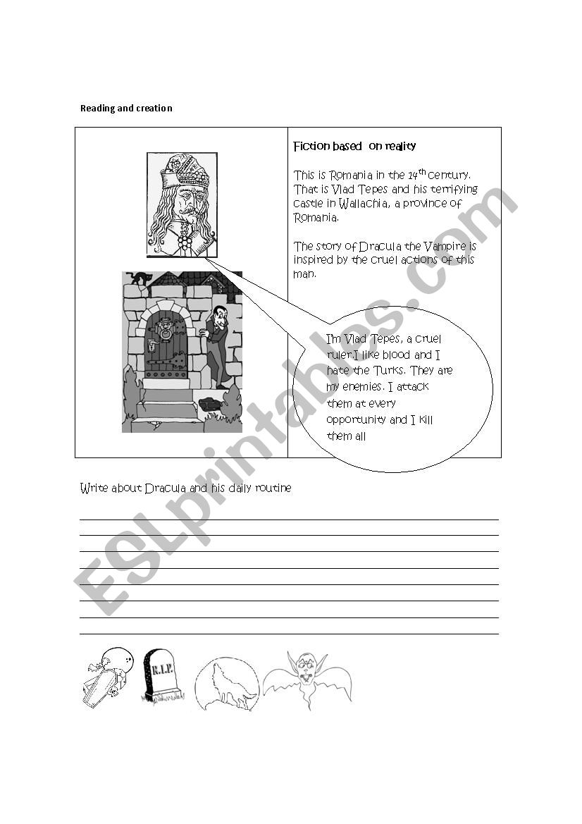 Halloween writing worksheet