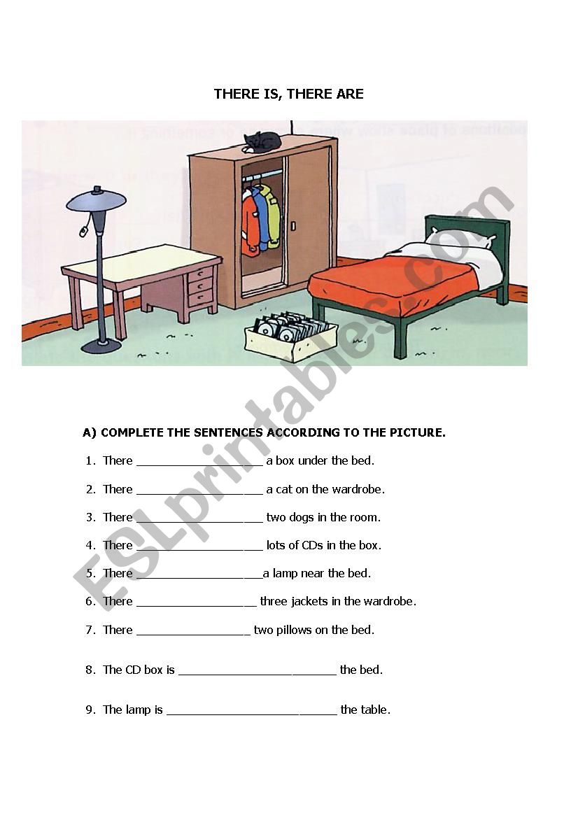 There is, There are worksheet worksheet