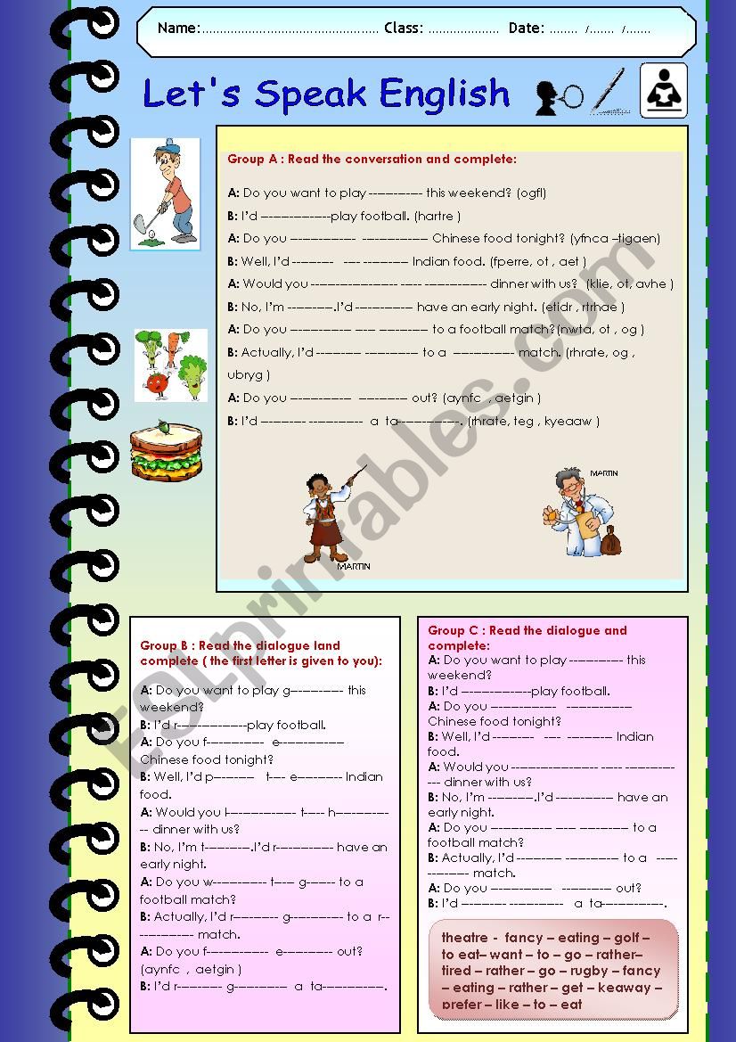 Differentiated activities part 2 