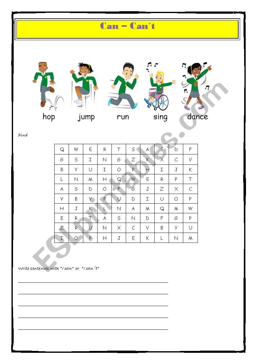 Actions worksheet