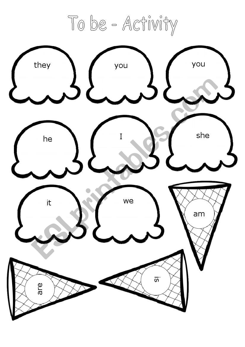 To be activity worksheet