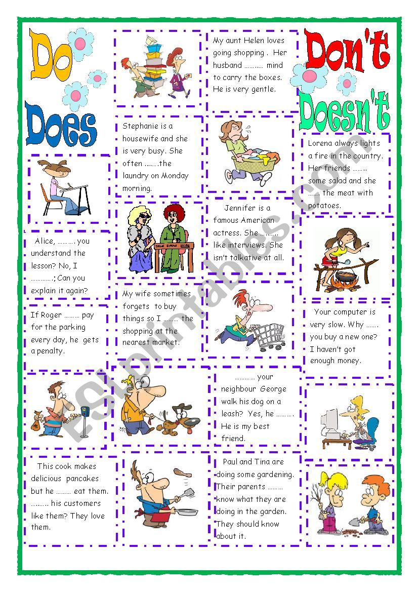 PRESENT SIMPLE worksheet