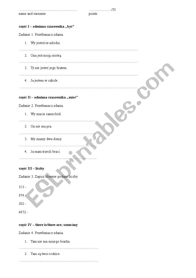 basic grammar worksheet