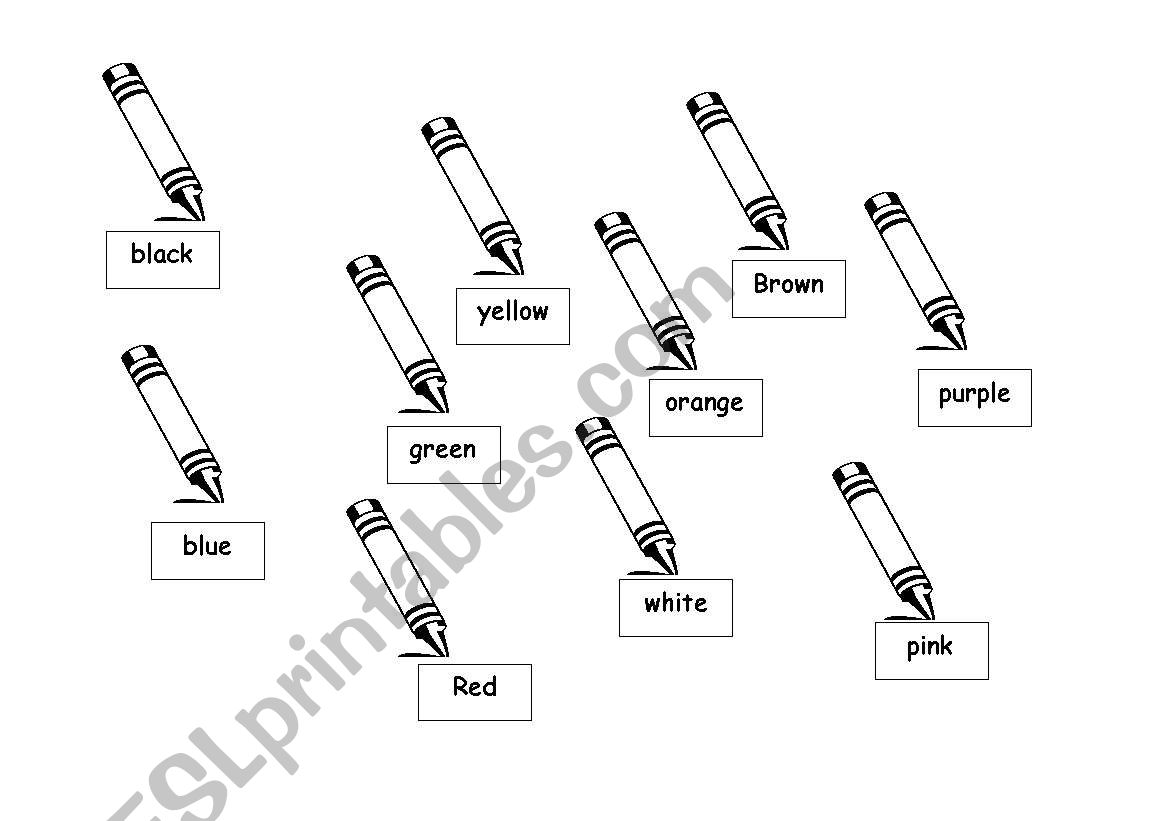 Colours worksheet