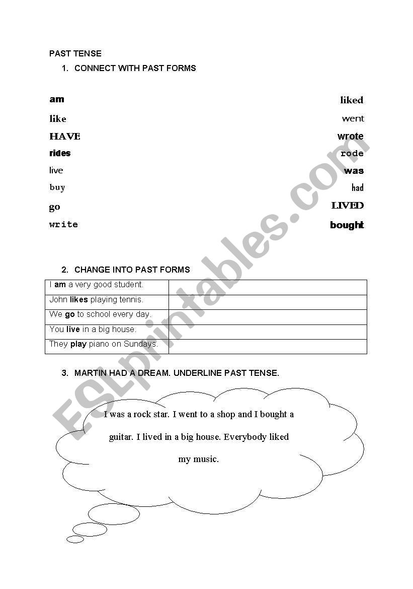 Past Simple worksheet