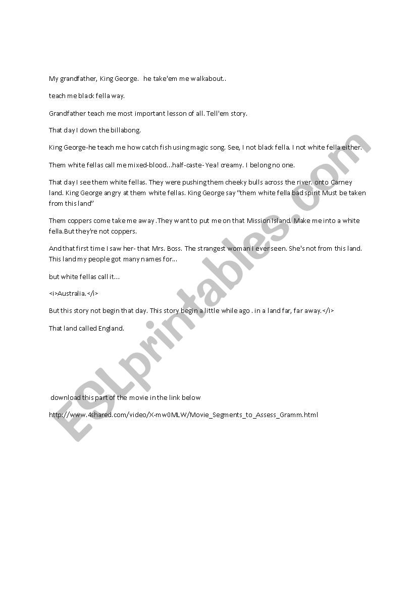 find the mistakes worksheet