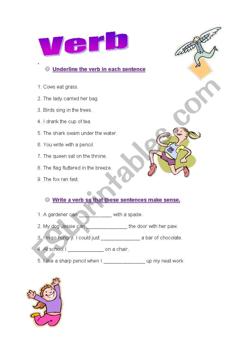 Verbs2 worksheet