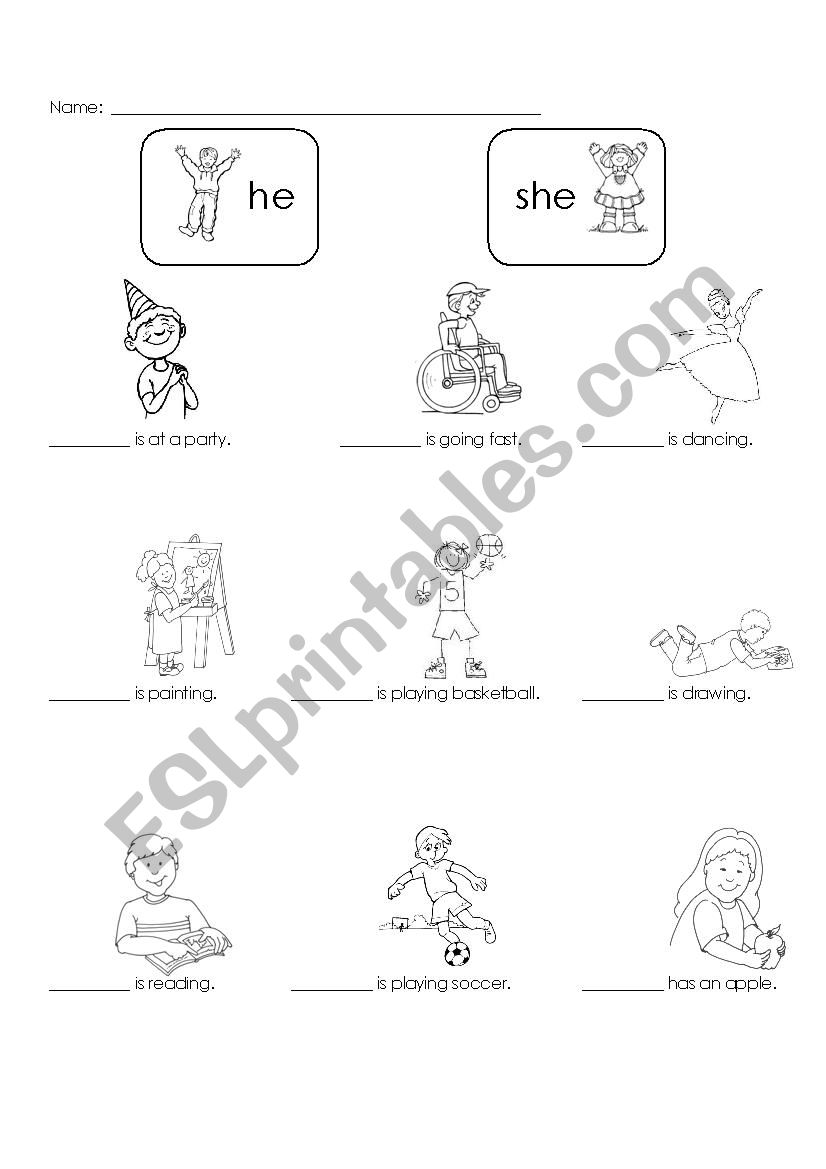 he or she worksheet