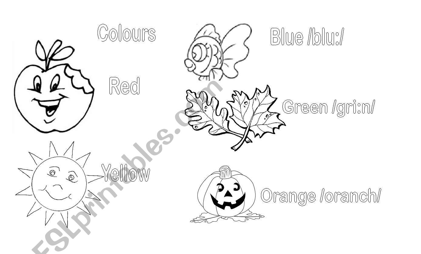 colours worksheet