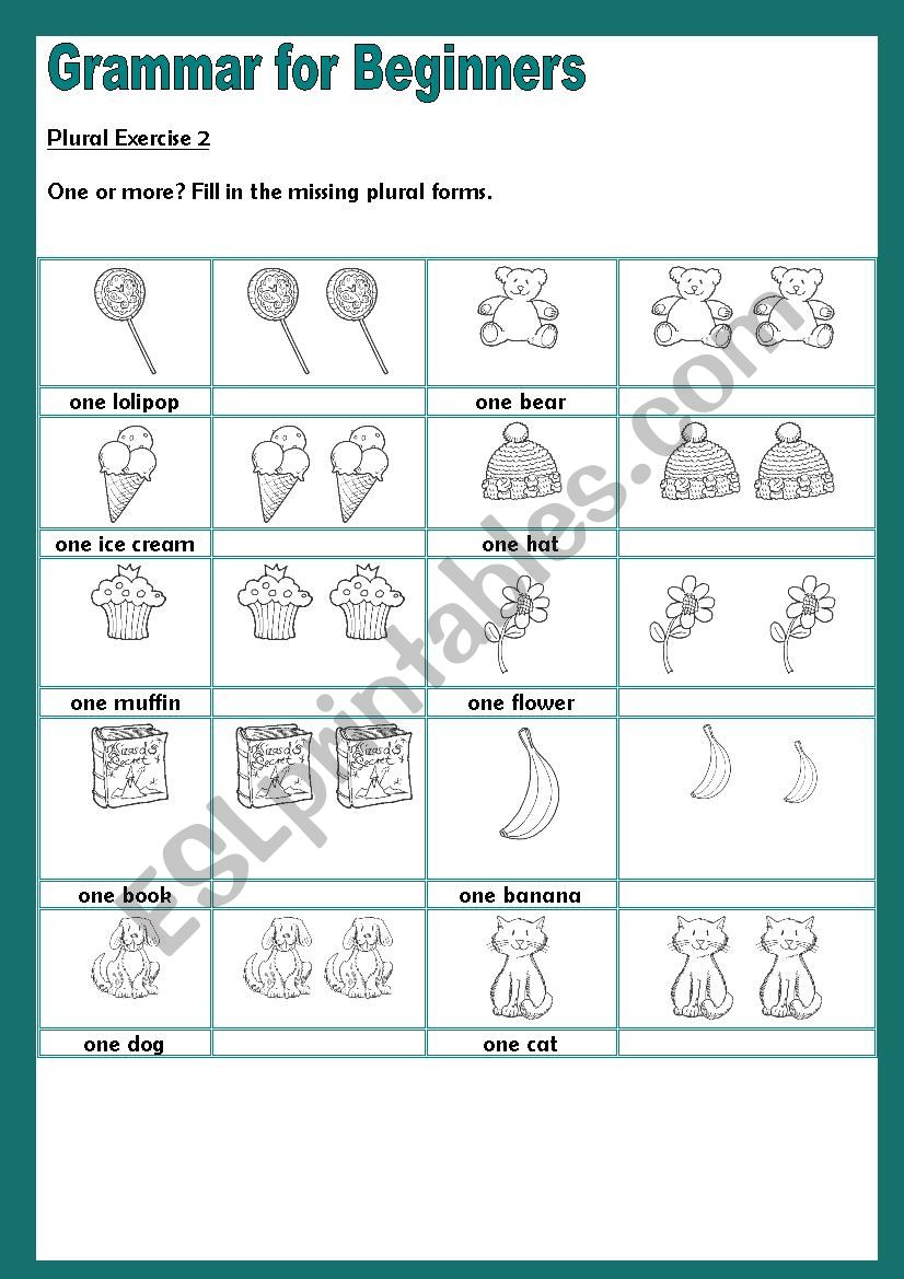 Grammar for Beginners - Plurals 3