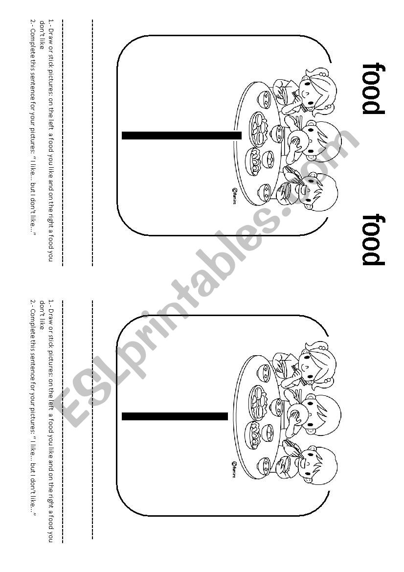 FOOD worksheet