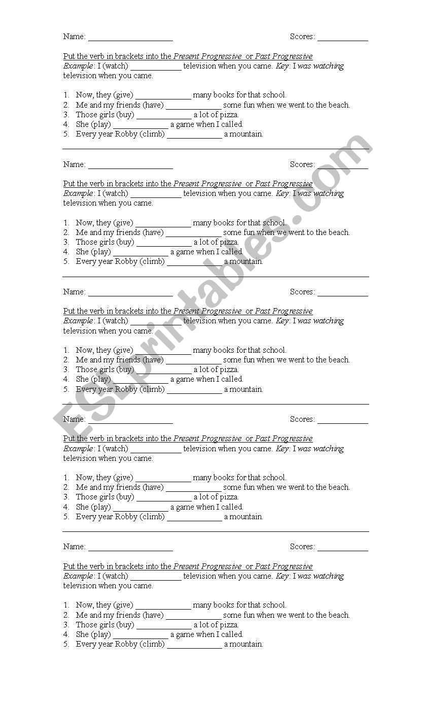 Grammar Exam worksheet