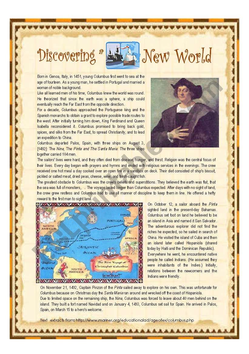 Christopher Columbus and the discovery of America
