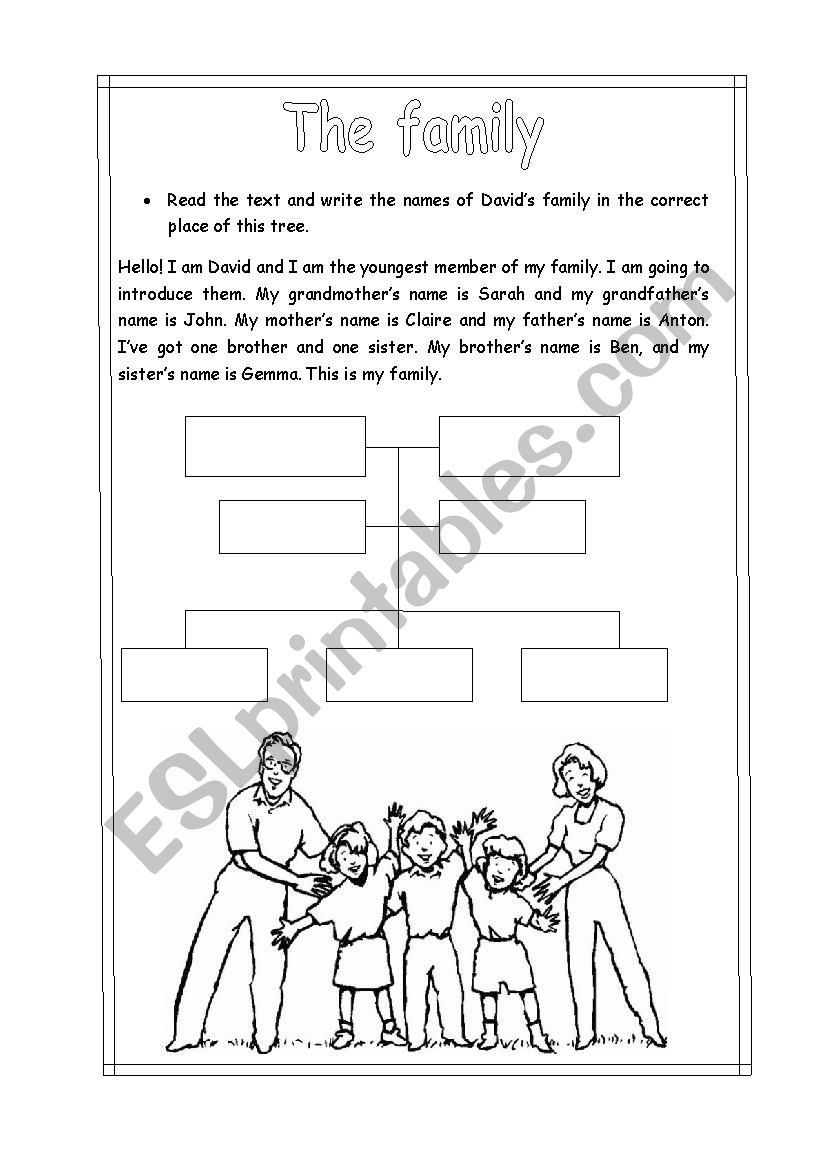 Family worksheet