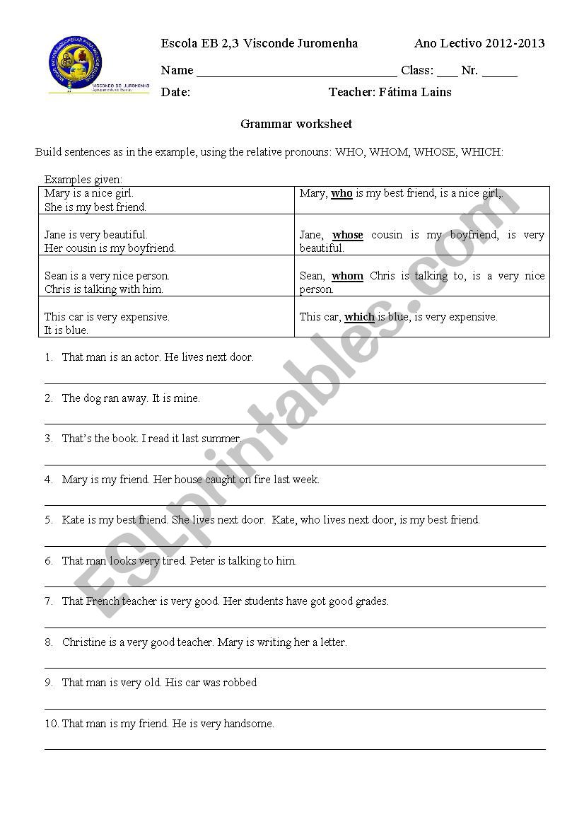 Relative_Pronouns worksheet