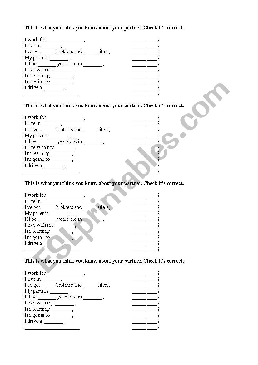 question tags worksheet