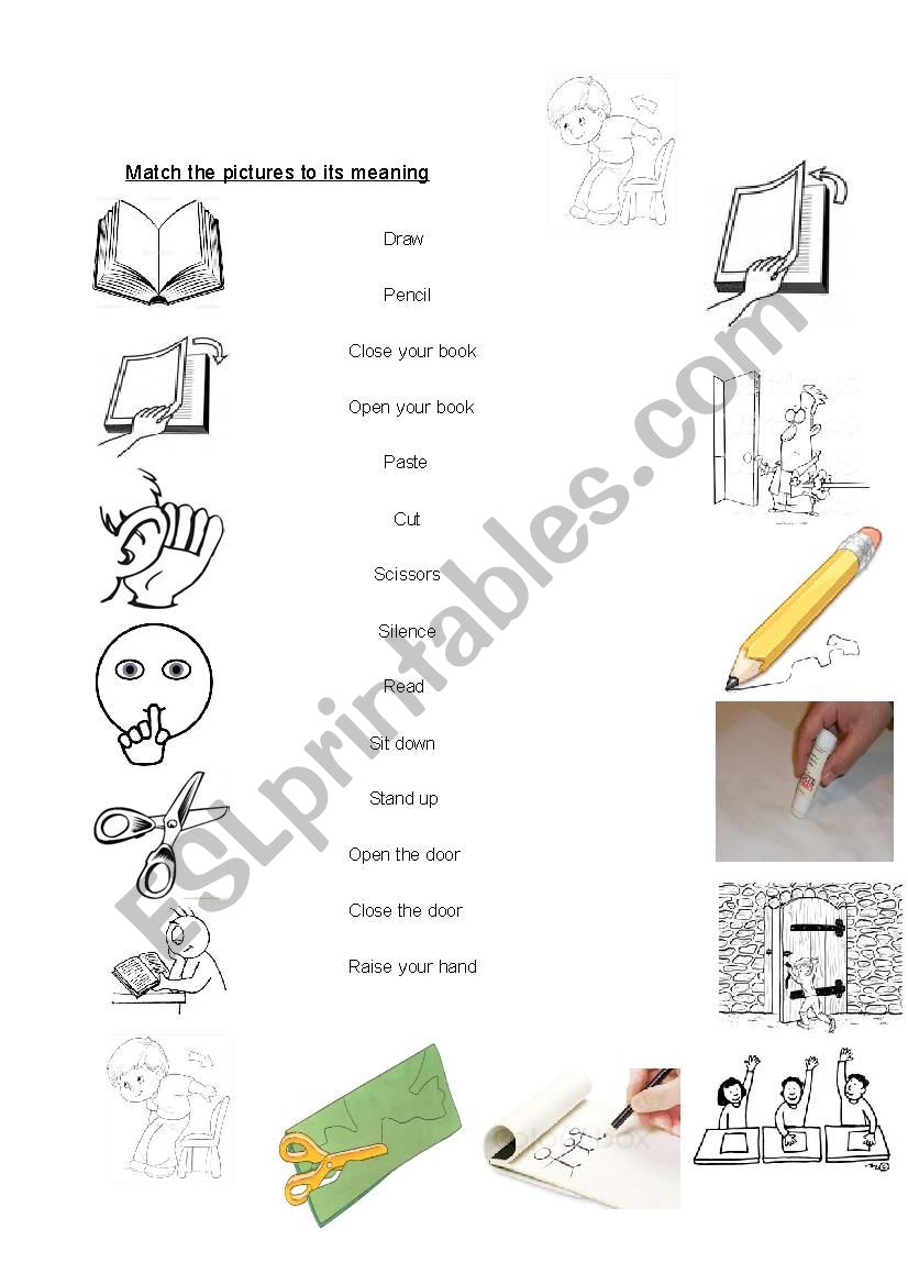 commands worksheet