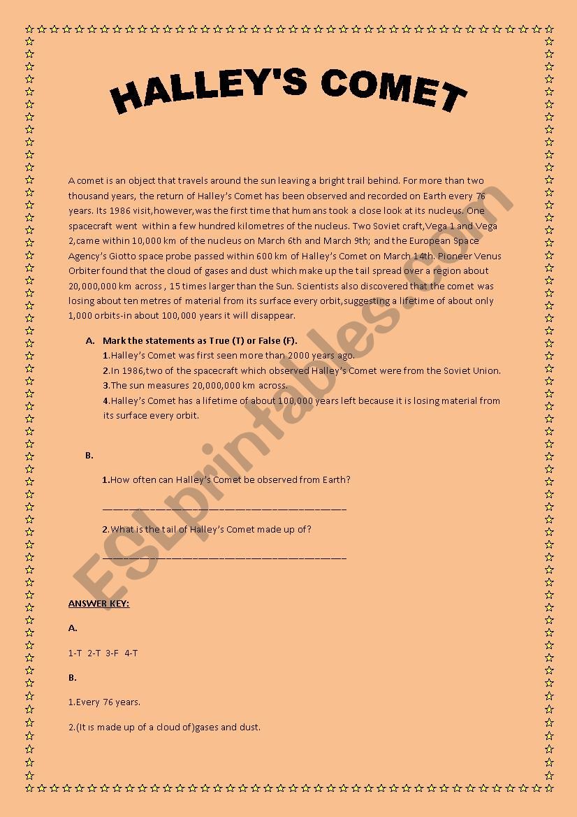 Reading Text worksheet