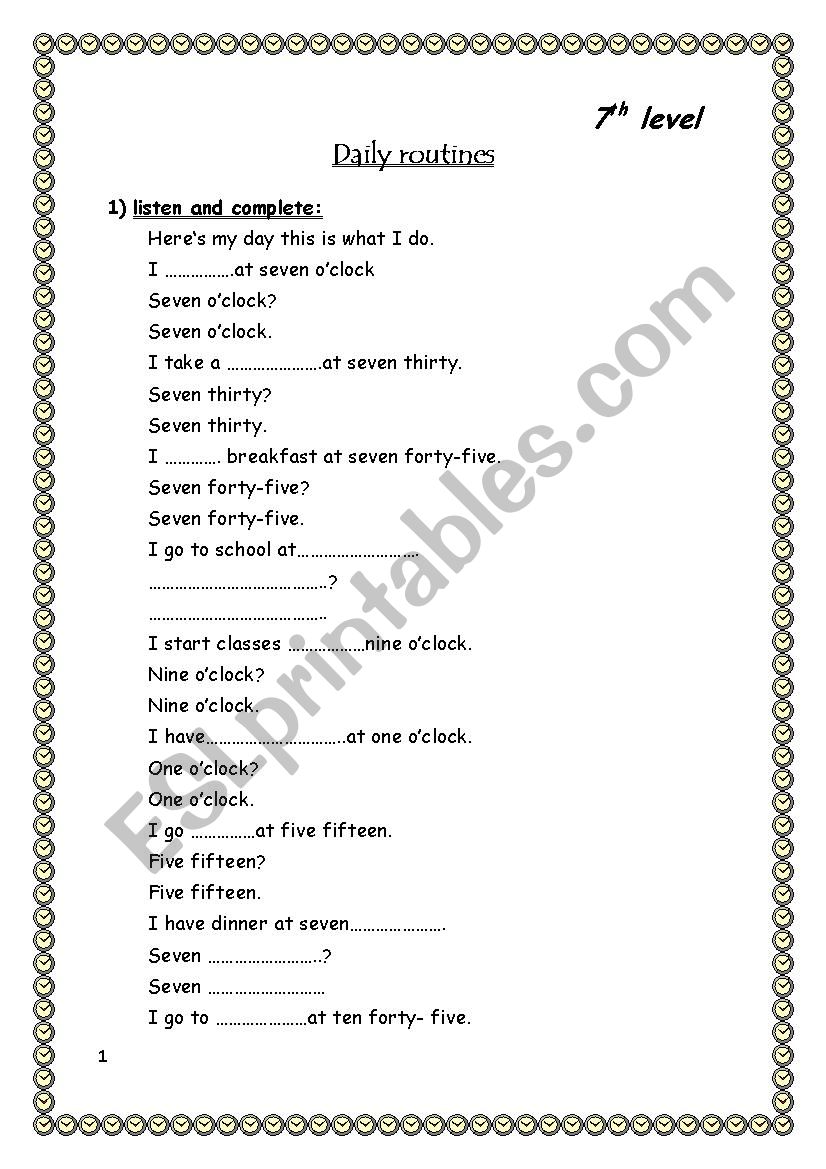 7th form group session  worksheet