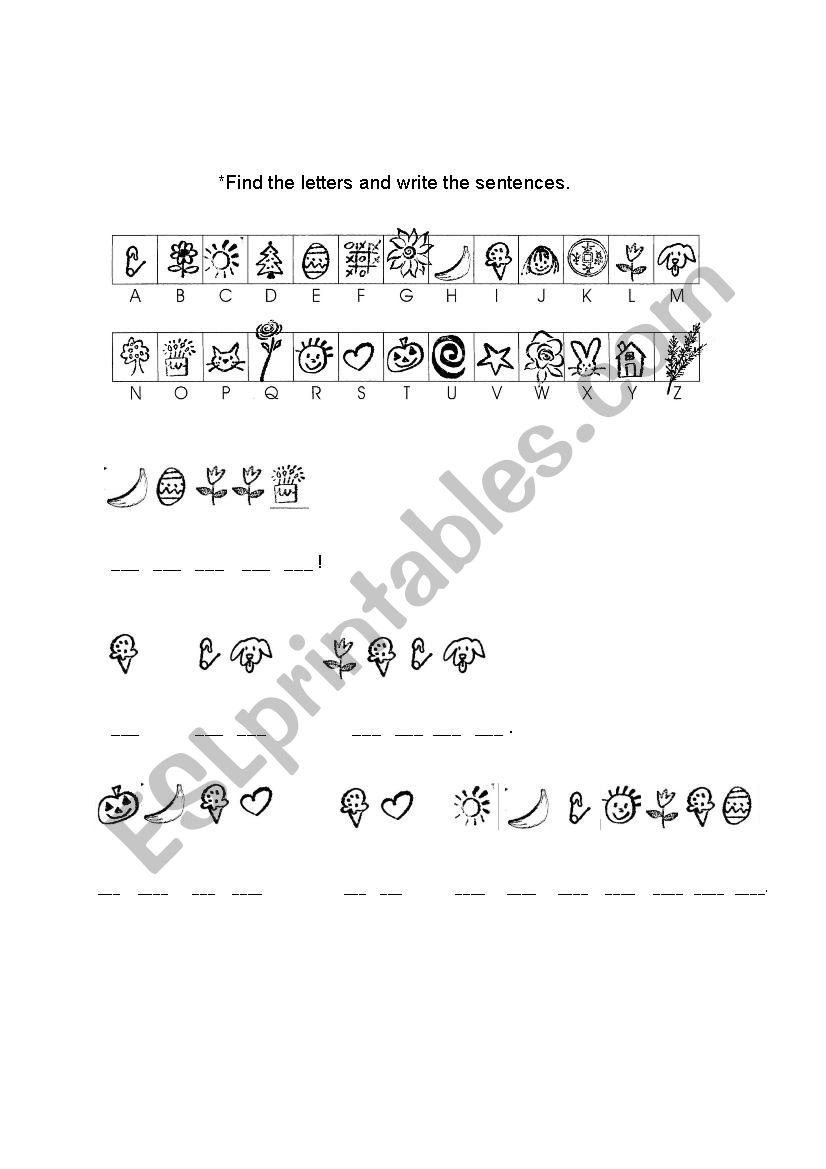 alphabet worksheet