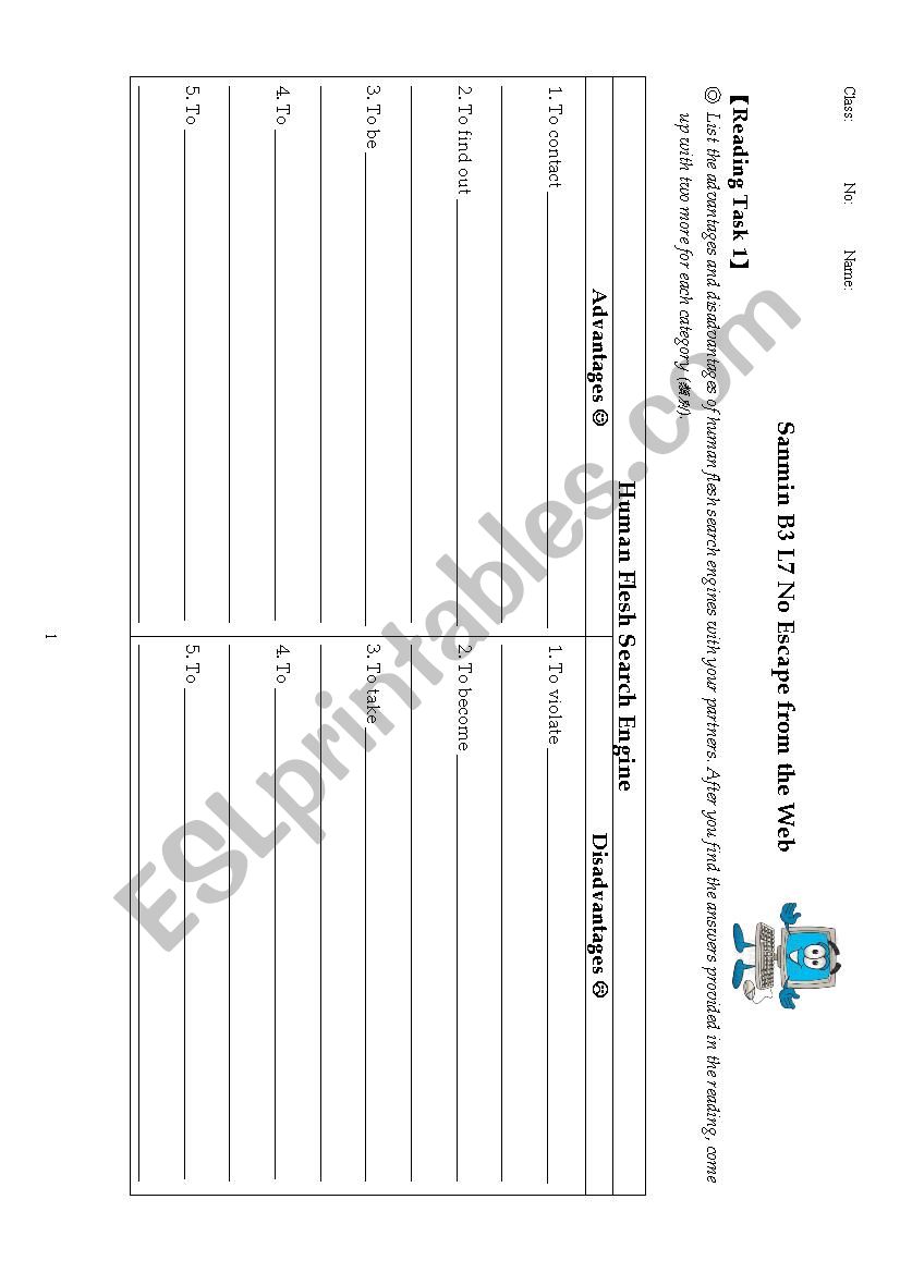 online privacy worksheet