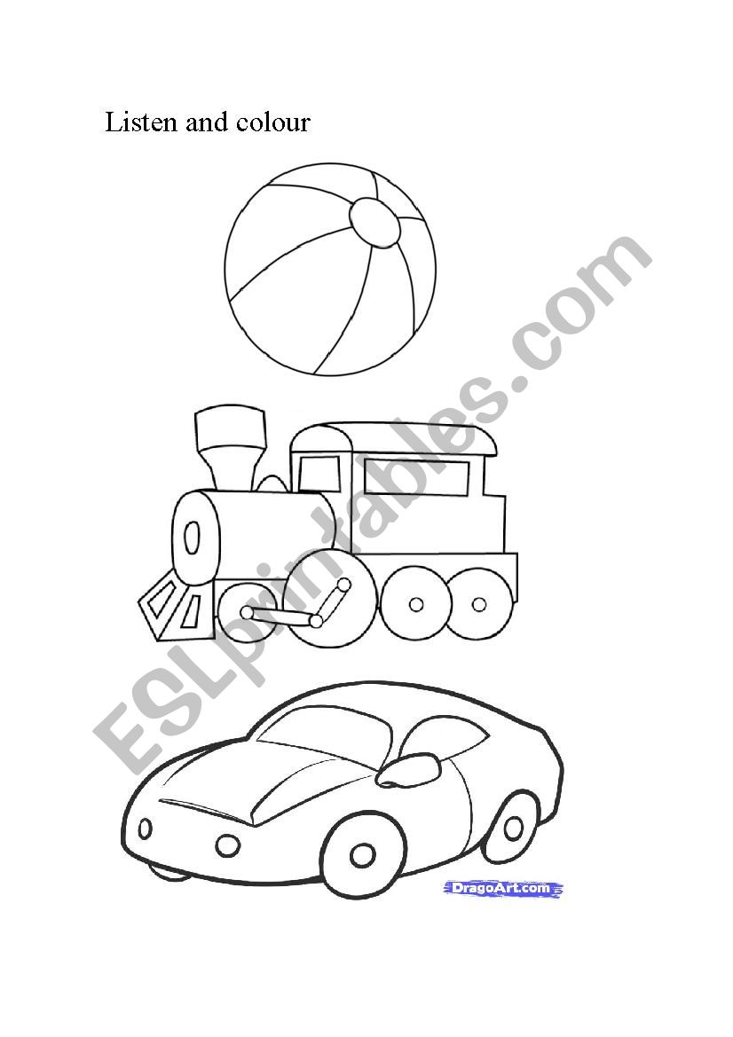 toys for kinder worksheet