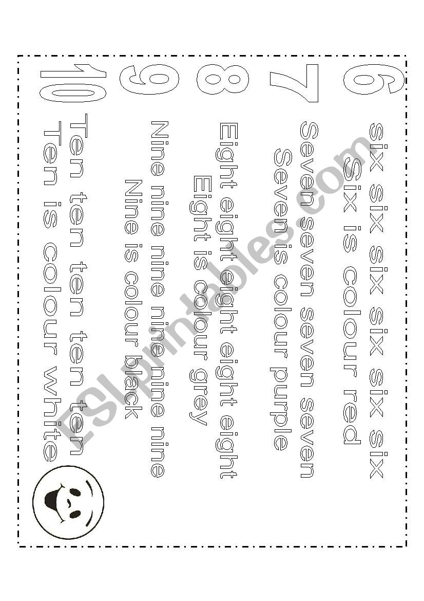 Numbers trace worksheet